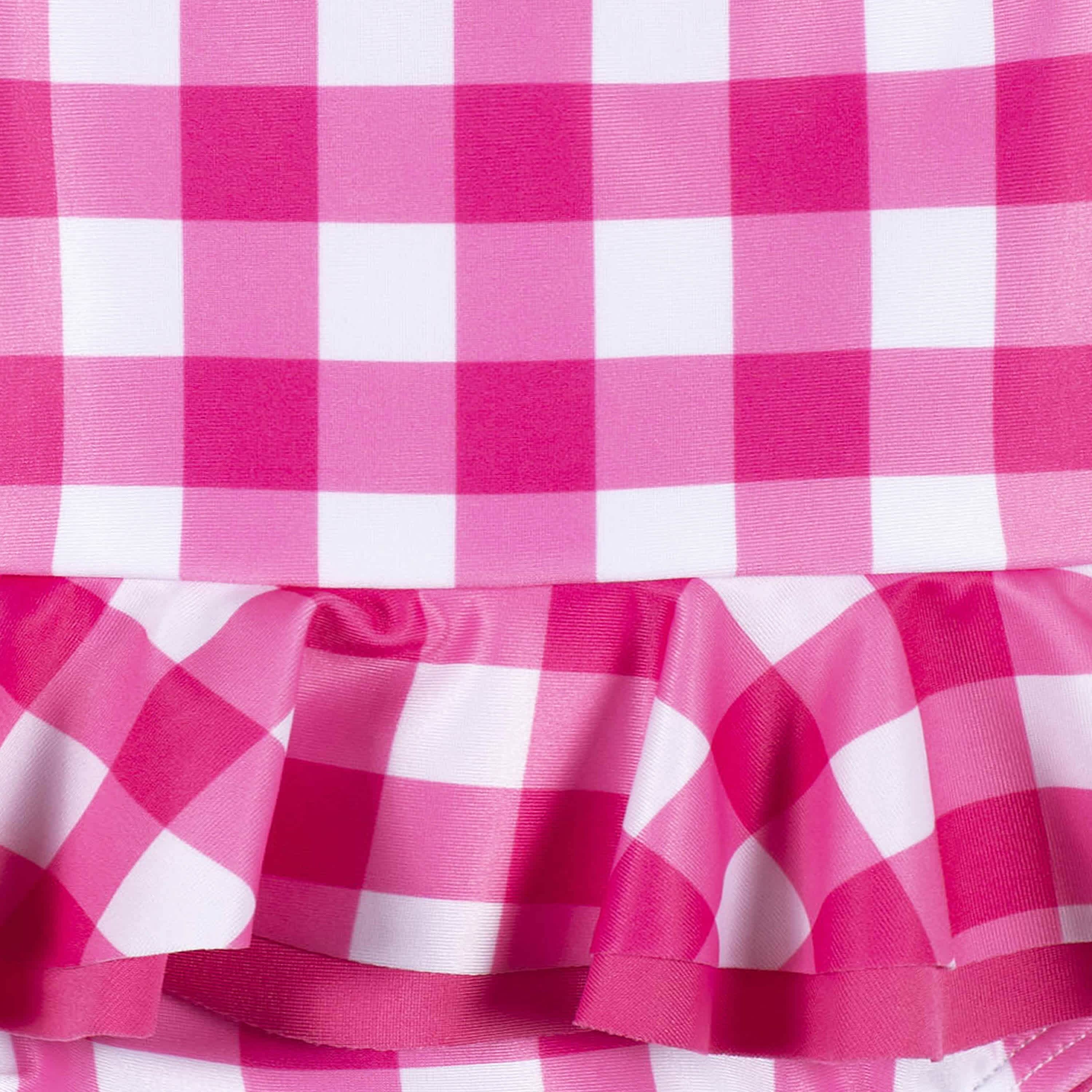 Baby & Toddler Girls UPF 50+ Strawberry Gingham One-Piece Swimsuit - Image 4