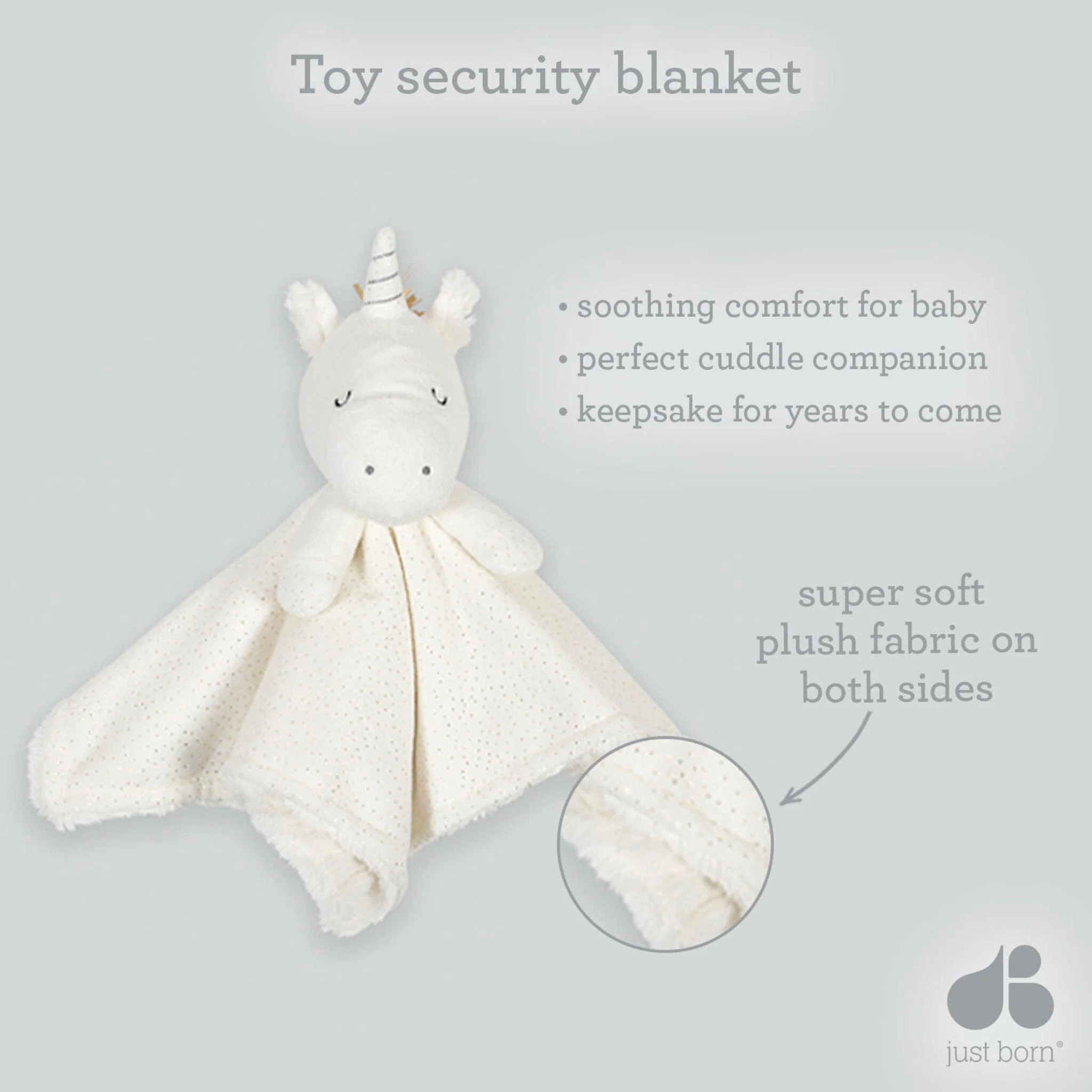 Embroidered Baby Neutral Sloth Security Blanket - Image 5