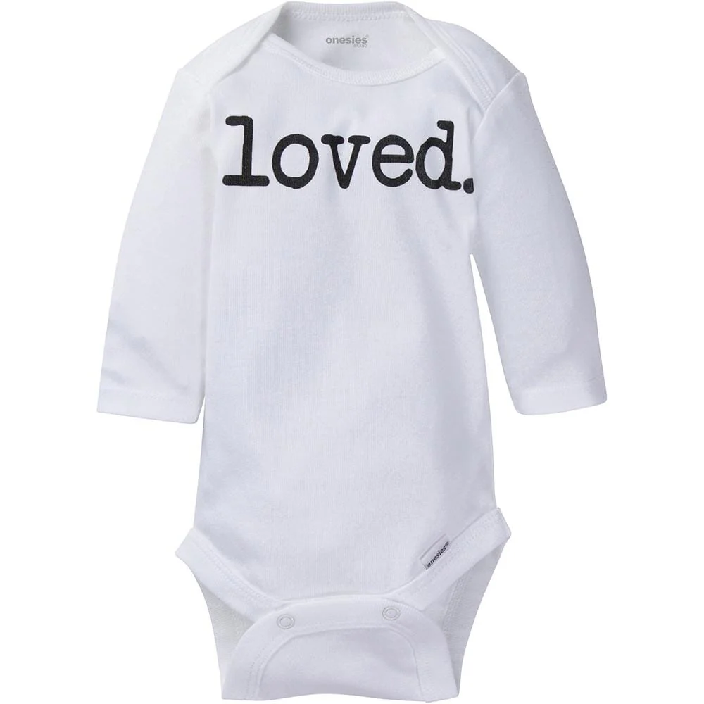 6-Pack Baby Neutral Long Sleeve Onesies® Brand Bodysuits, Newborn - Image 6