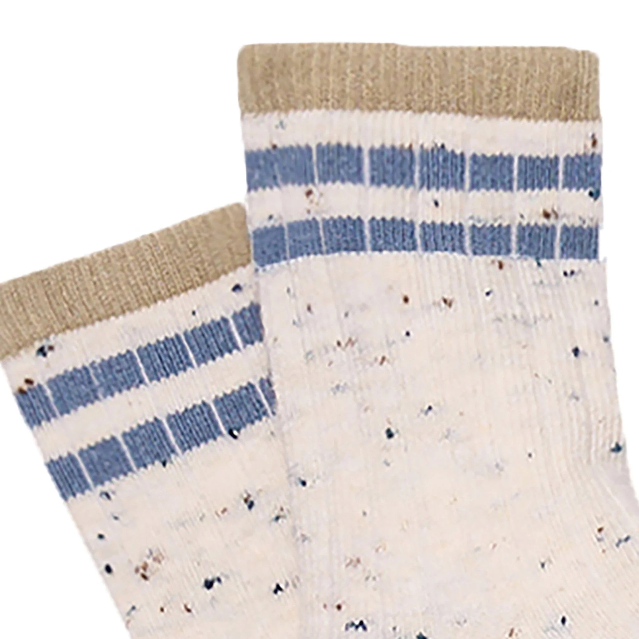 2-Pack Toddler Boys Ivory Athletic Colorblock Socks - Image 3