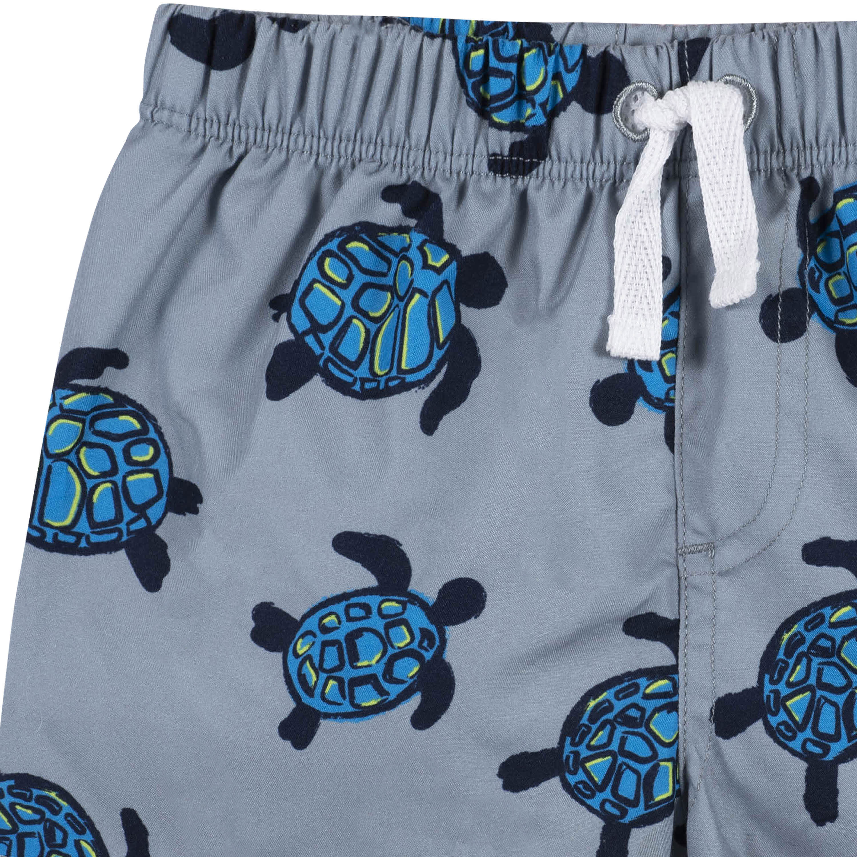 2-Piece Baby & Toddler Boys UPF 50+ Sea Friends Rash Guard & Swim Trunks Set - Image 5