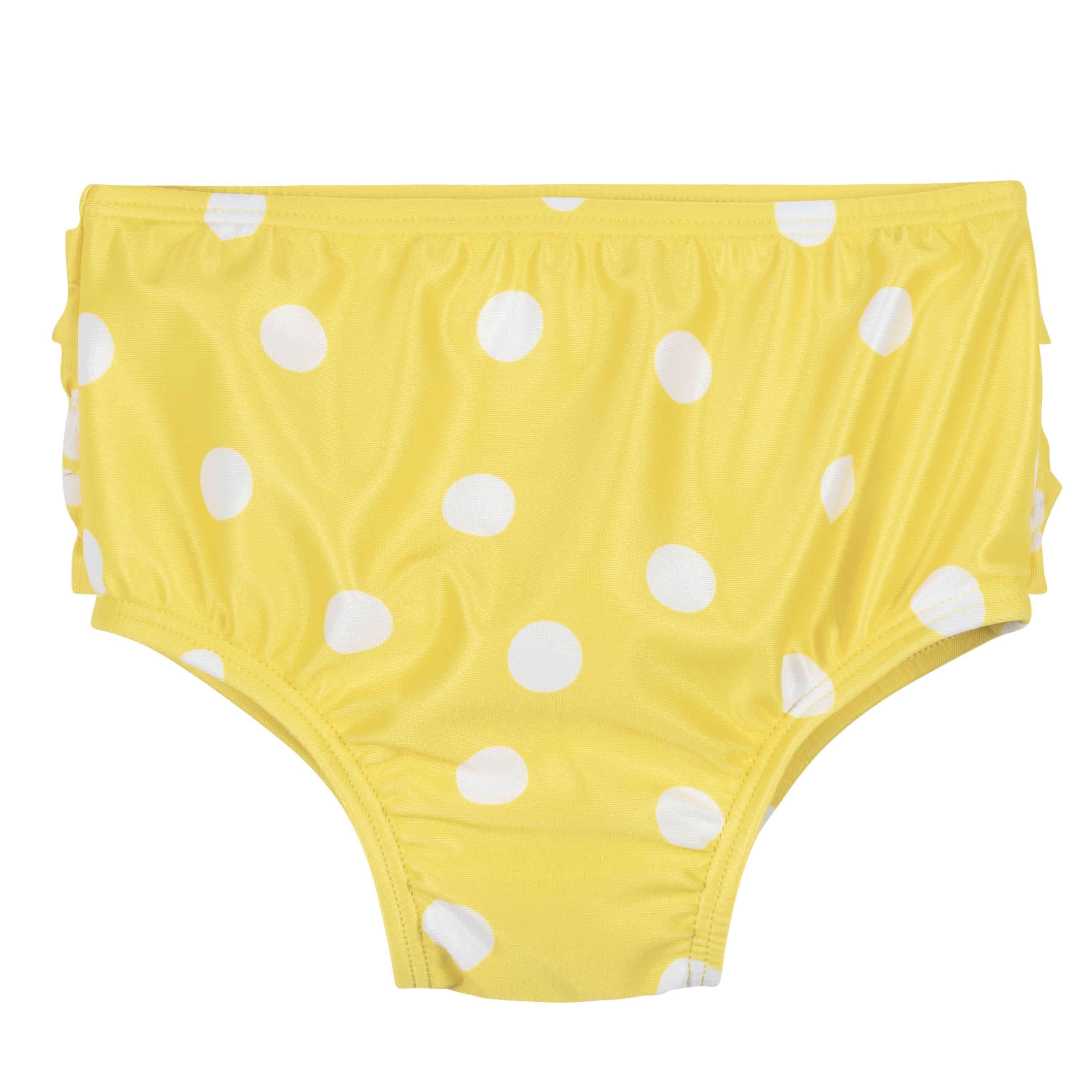 2-Piece Baby & Toddler Girls UPF 50+ Lemon Squeeze Rash Guard & Swim Bottoms Set - Image 4