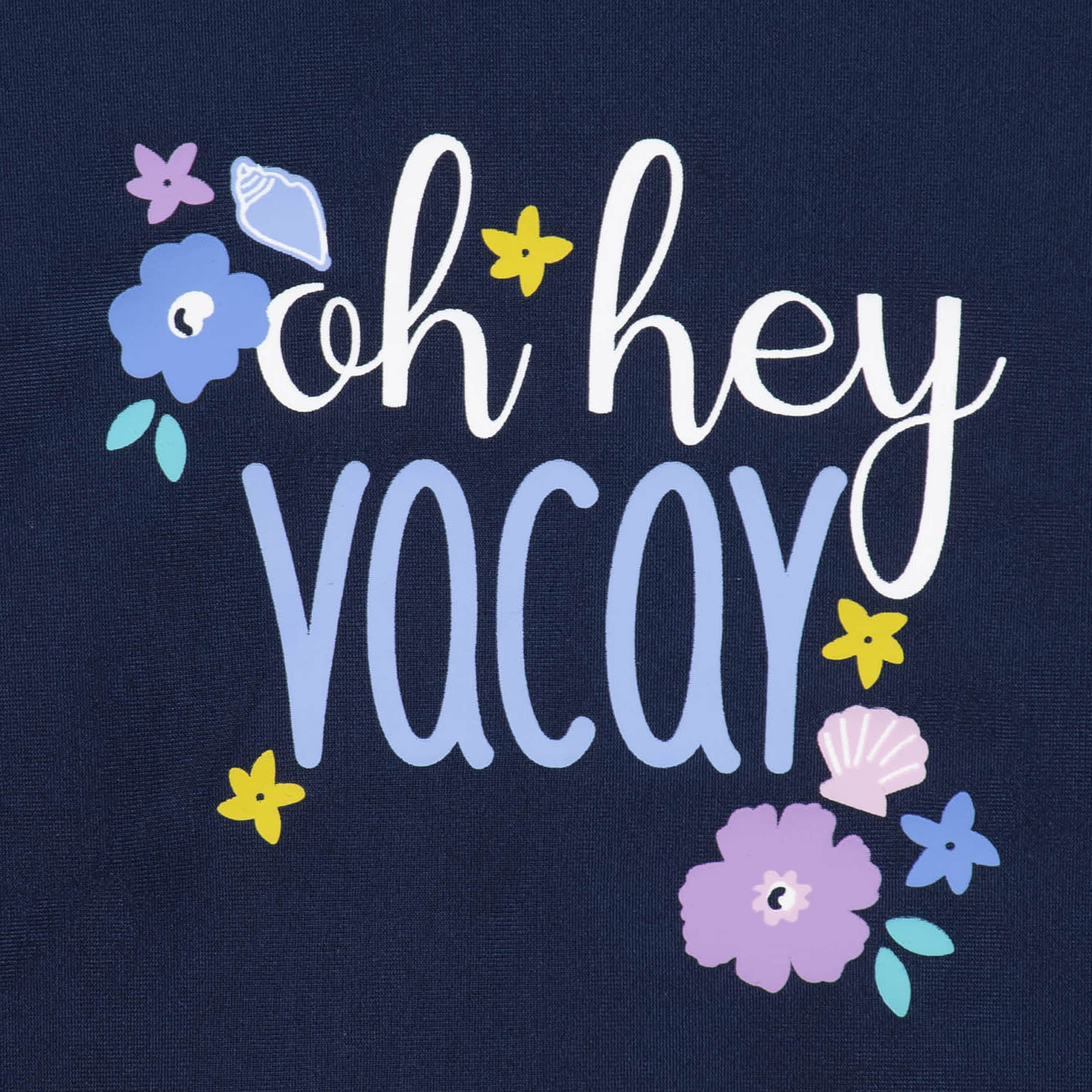 2-Piece Baby & Toddler Girls UPF 50+ Vacation Vibes Rash Guard & Swim Bottoms Set - Image 5