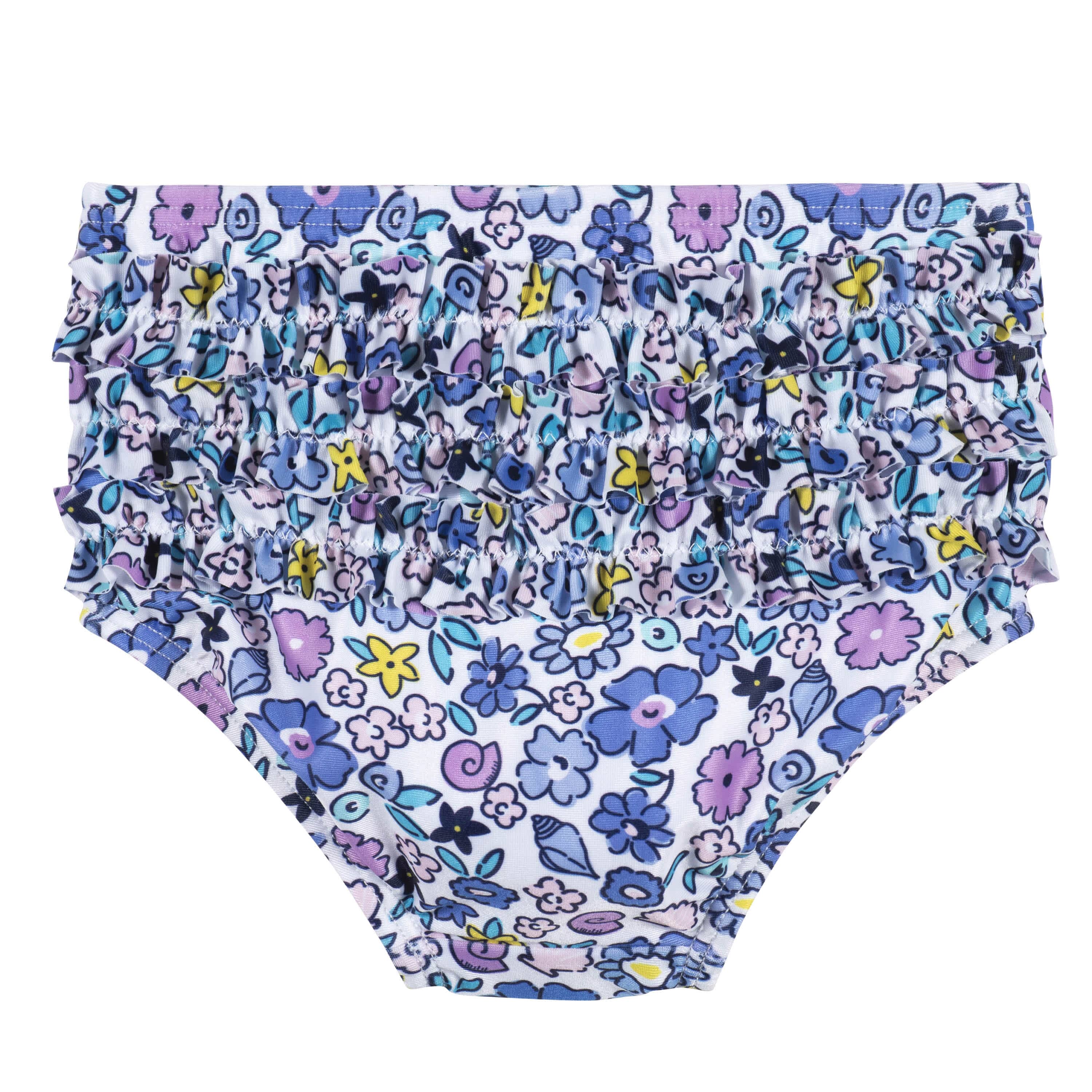 2-Piece Baby & Toddler Girls UPF 50+ Vacation Vibes Rash Guard & Swim Bottoms Set - Image 7