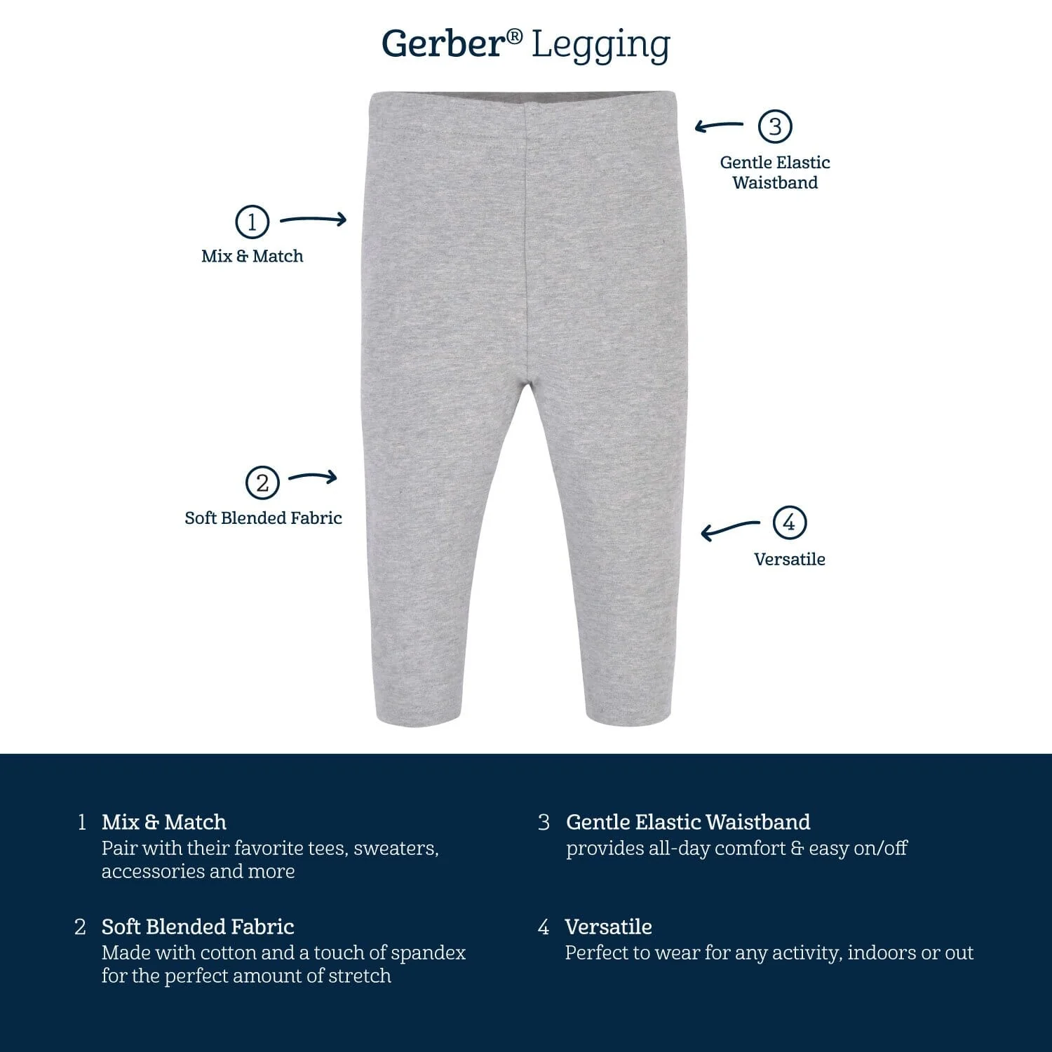 3-Pack Baby & Toddler Girls Cheetah Premium Leggings - Image 5