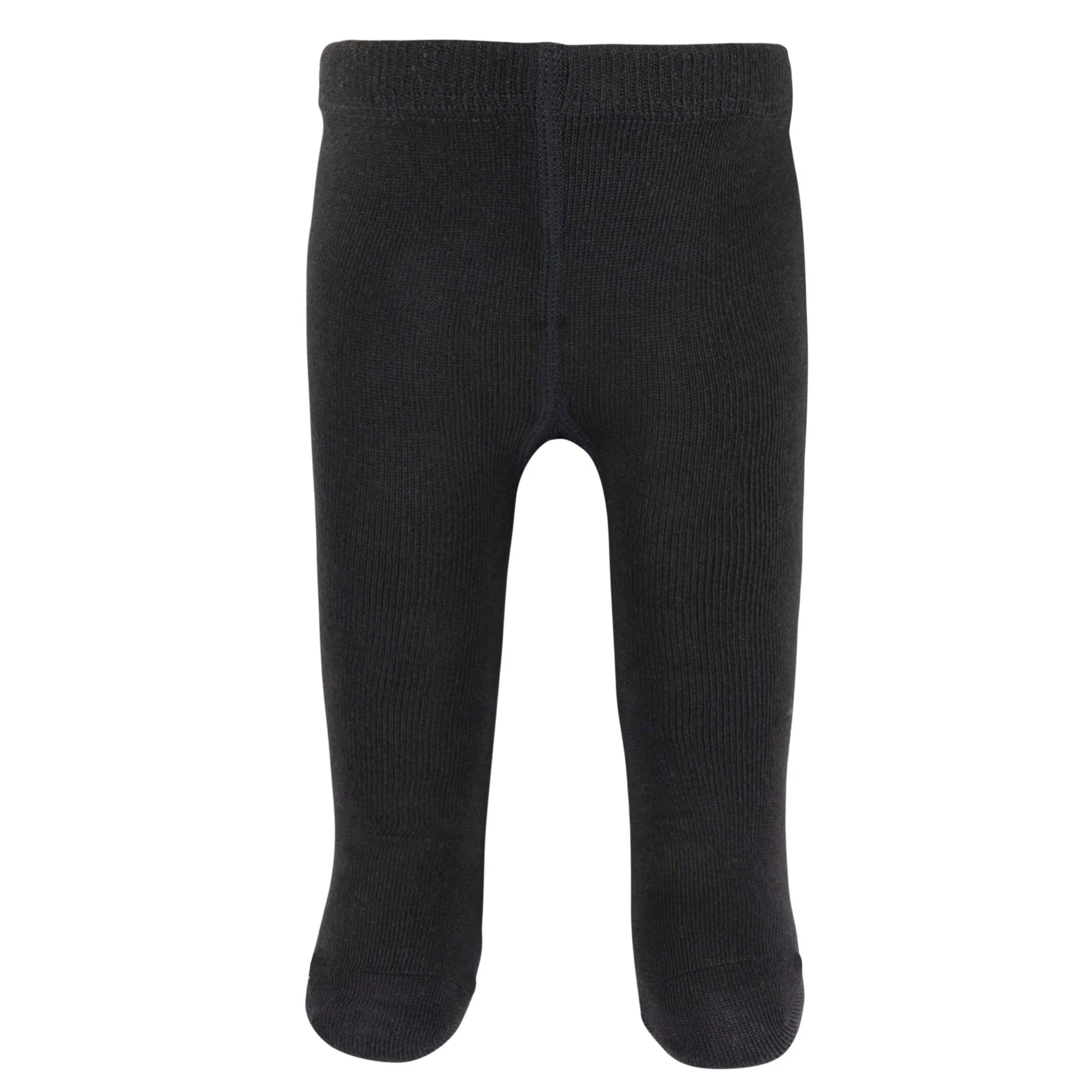 3-Pack Baby and Toddler Girls Black, Ivory, & Grey Heather Tights - Image 4