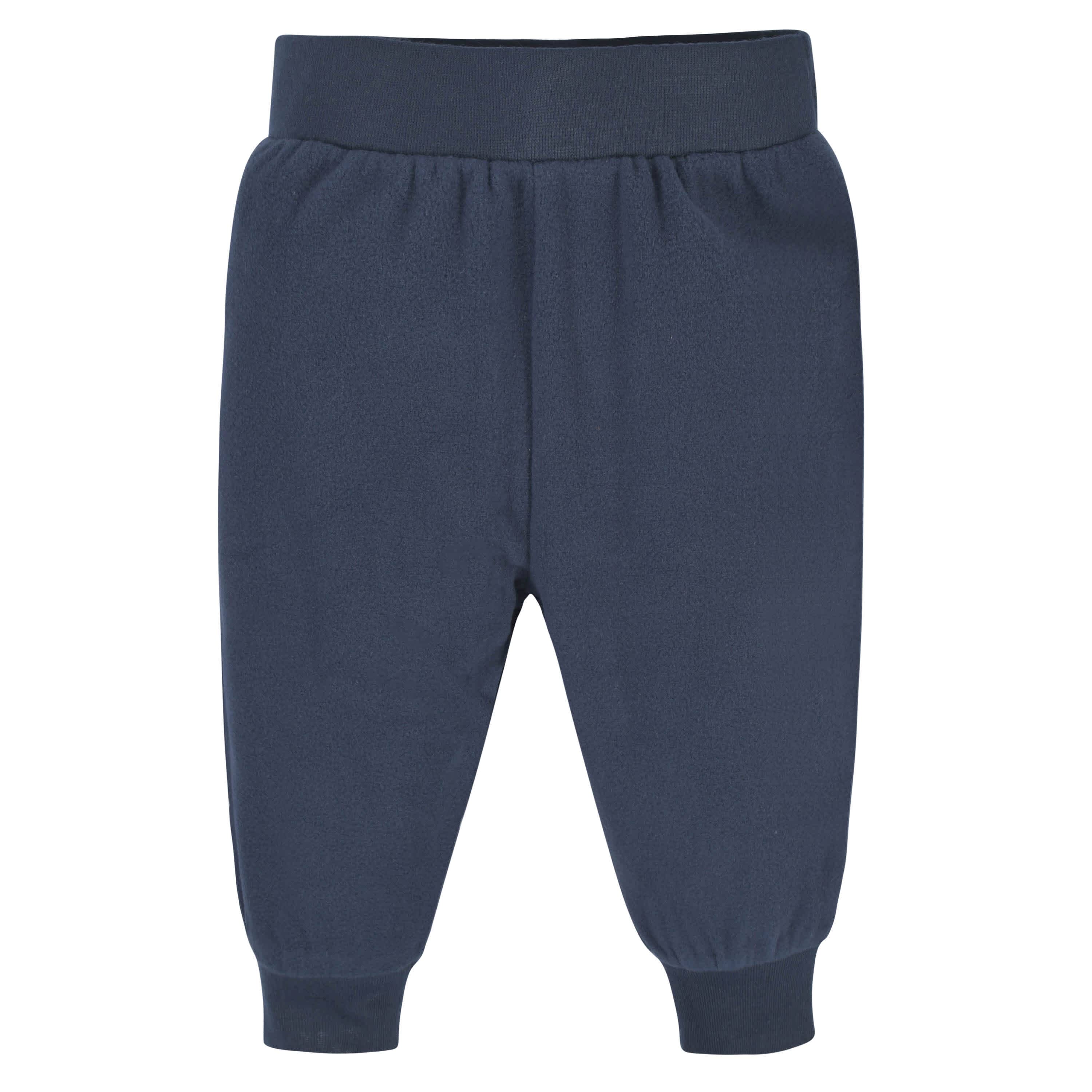 4-Pack Baby Boys Navy & Gray Microfleece Pants - Image 5