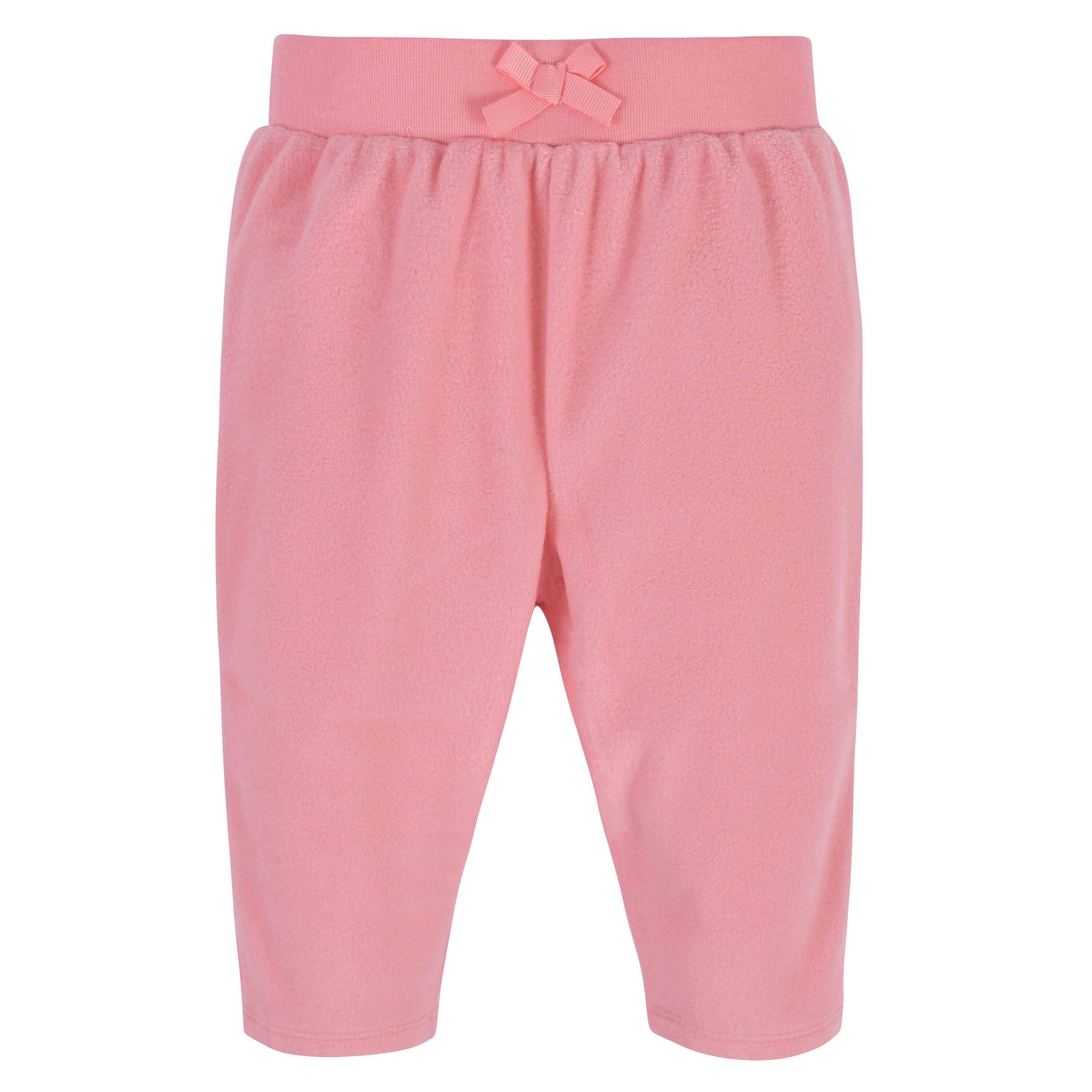 4-Pack Baby Girls Floral Microfleece Pants - Image 7