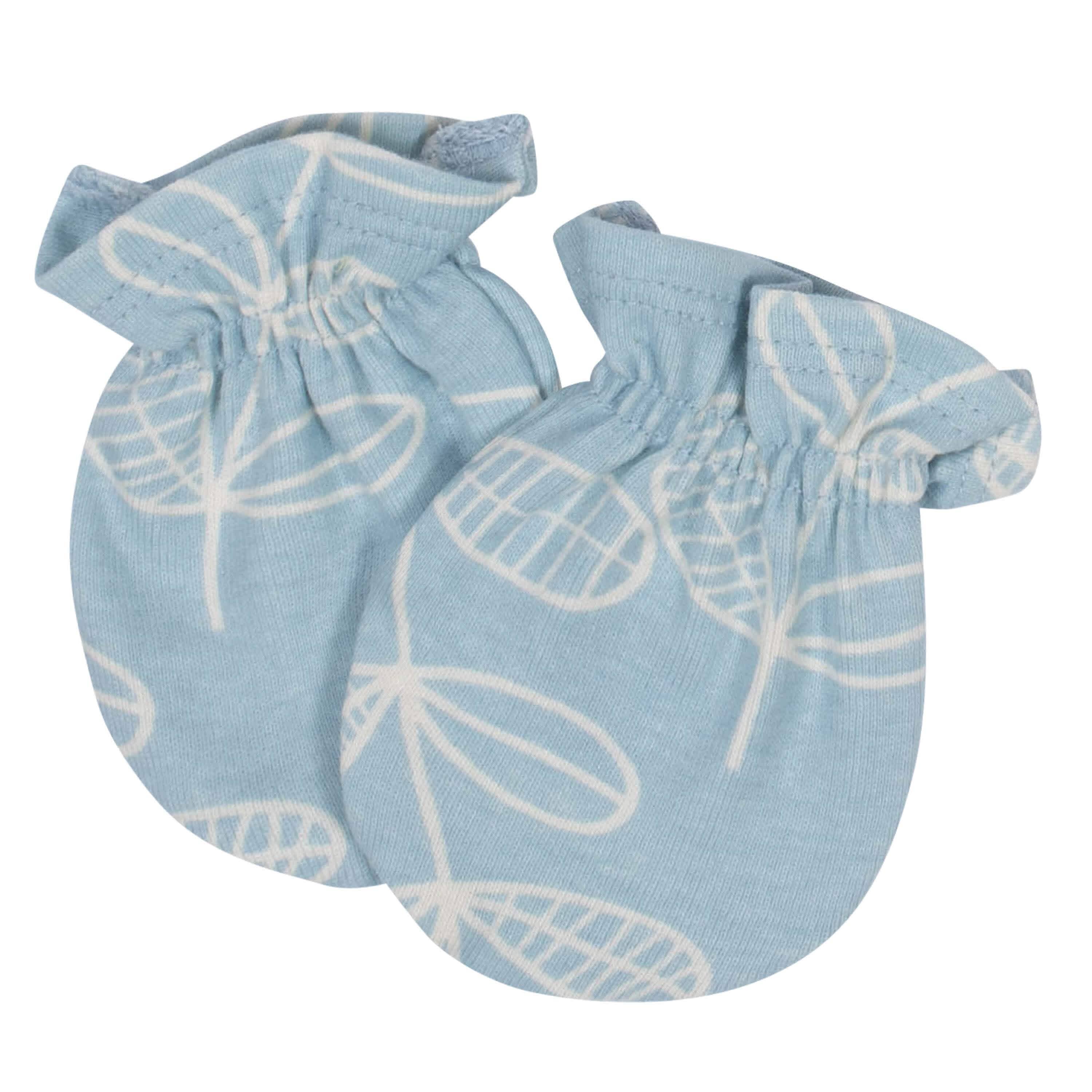 4-Pack Baby Girls Flower Pot No Scratch Mittens - Image 3