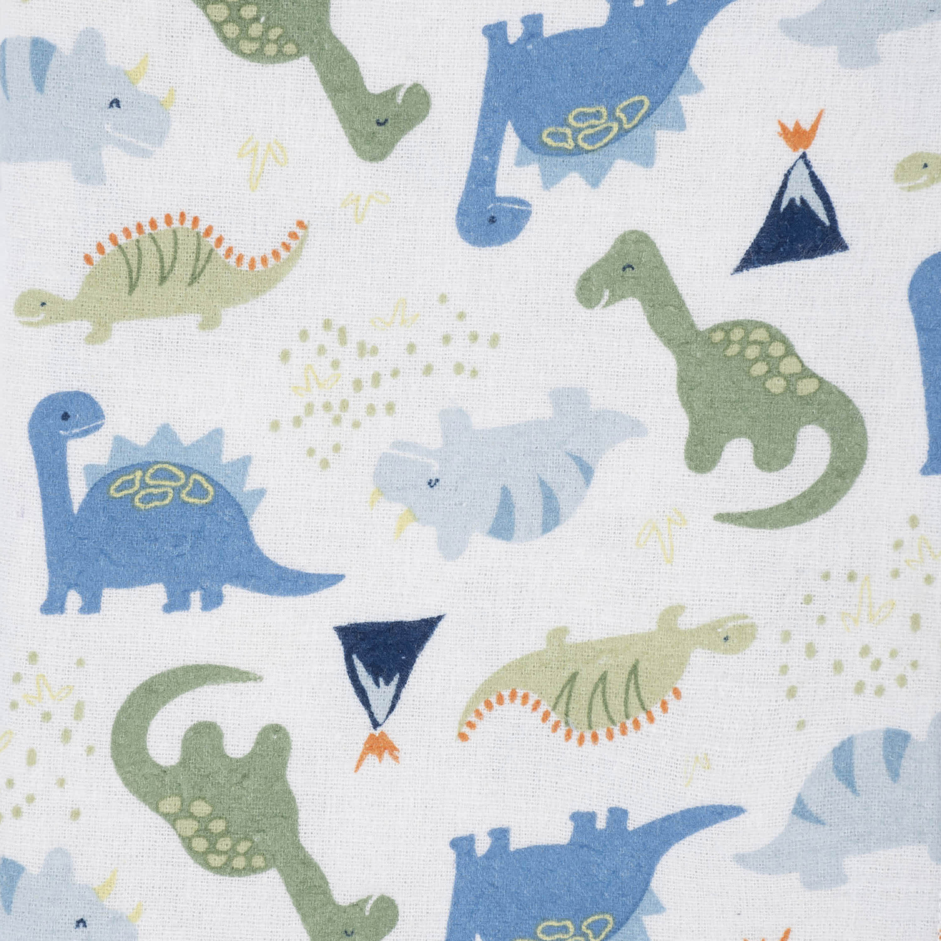 5-Pack Baby Boys Dinosaur Flannel Receiving Blankets - Image 5