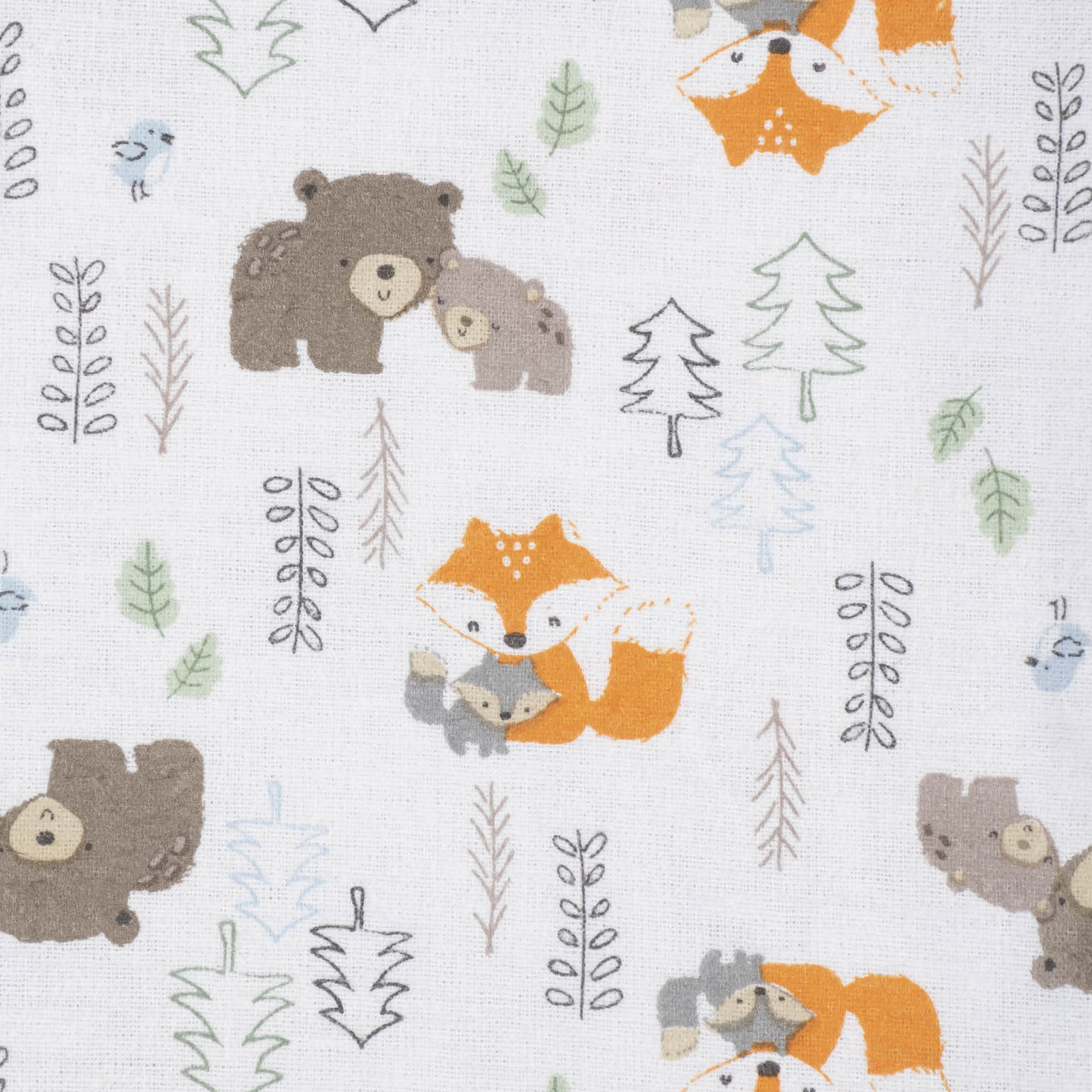 5-Pack Baby Boys Woodland Flannel Receiving Blankets - Image 5