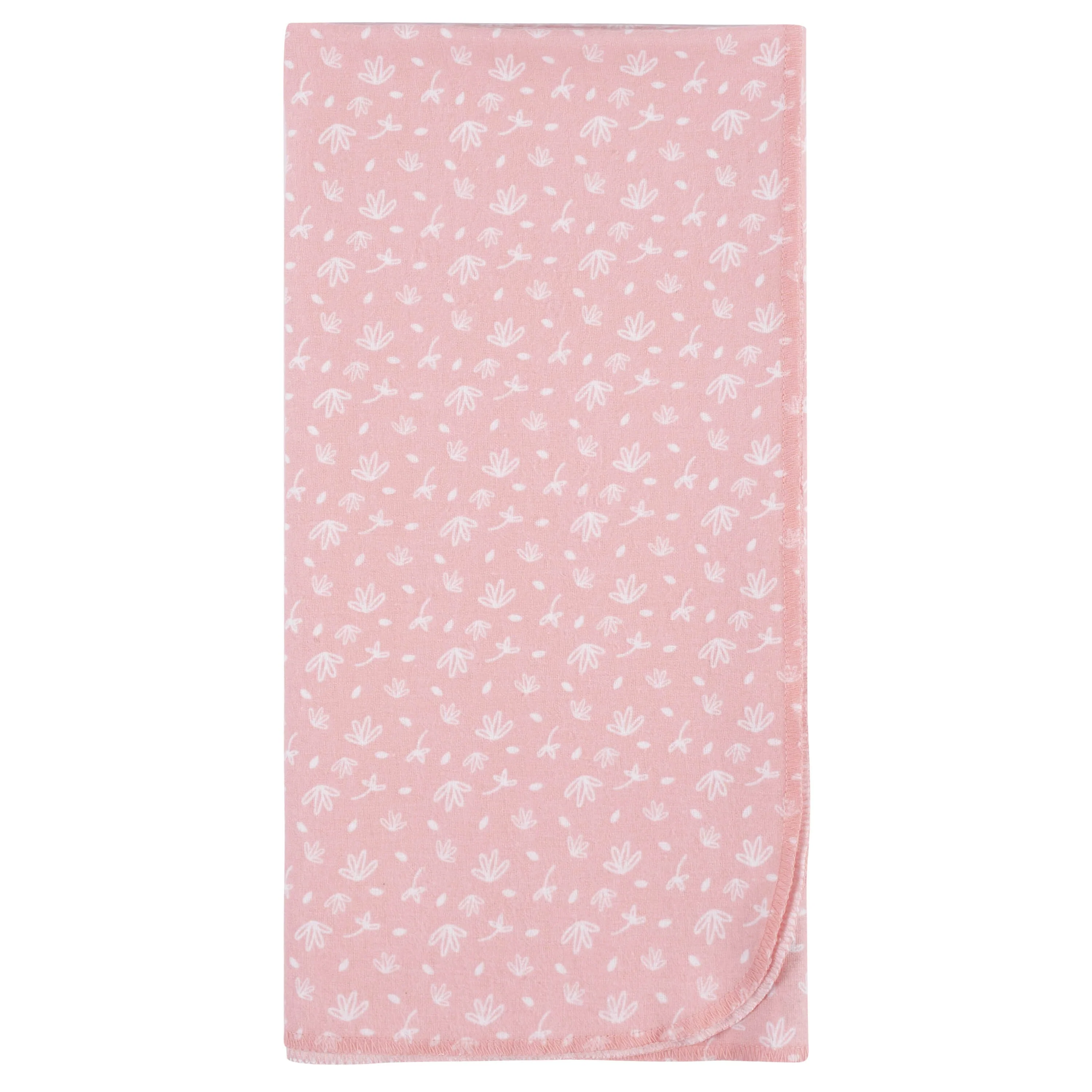 5-Pack Baby Girls Pink Safari Flannel Receiving Blankets - Image 3