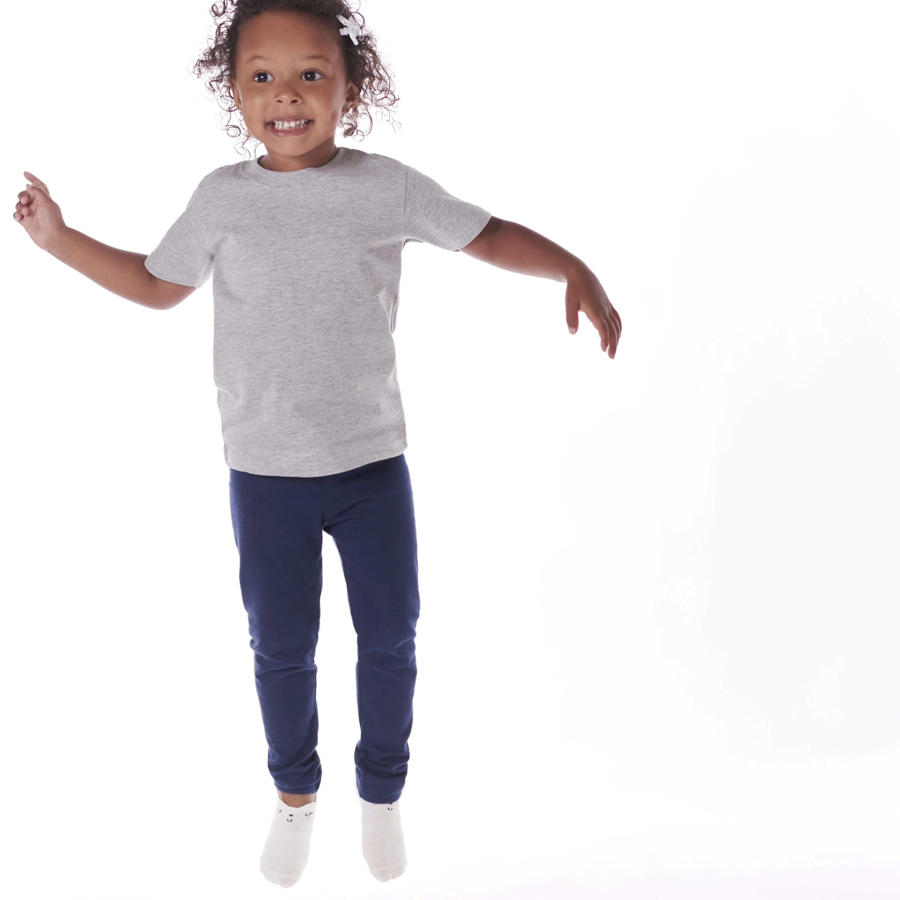 5-Pack Infant & Toddler Heather Grey Premium Short Sleeve Tees - Image 4