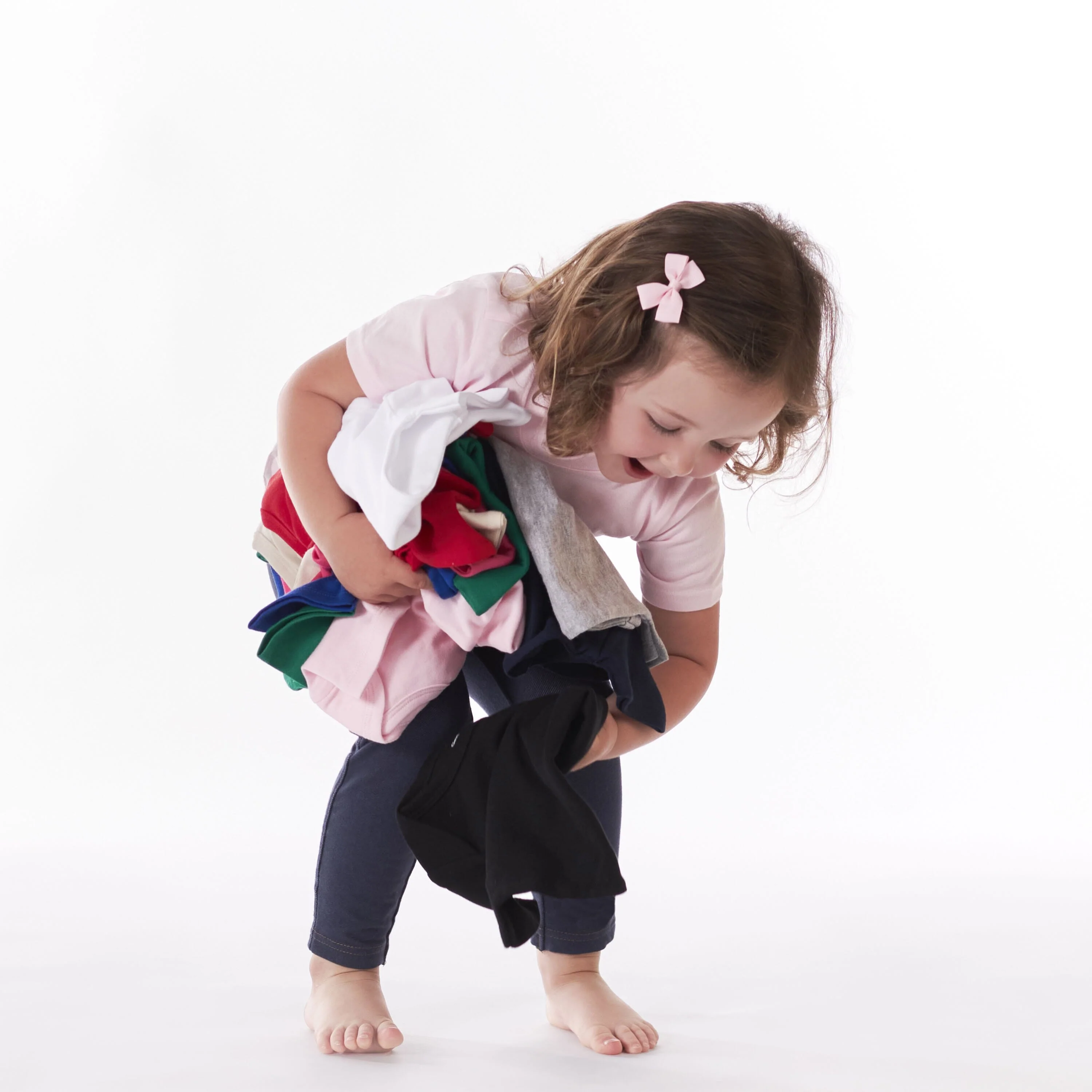 5-Pack Infant & Toddler Light Pink Premium Short Sleeve Tees - Image 3