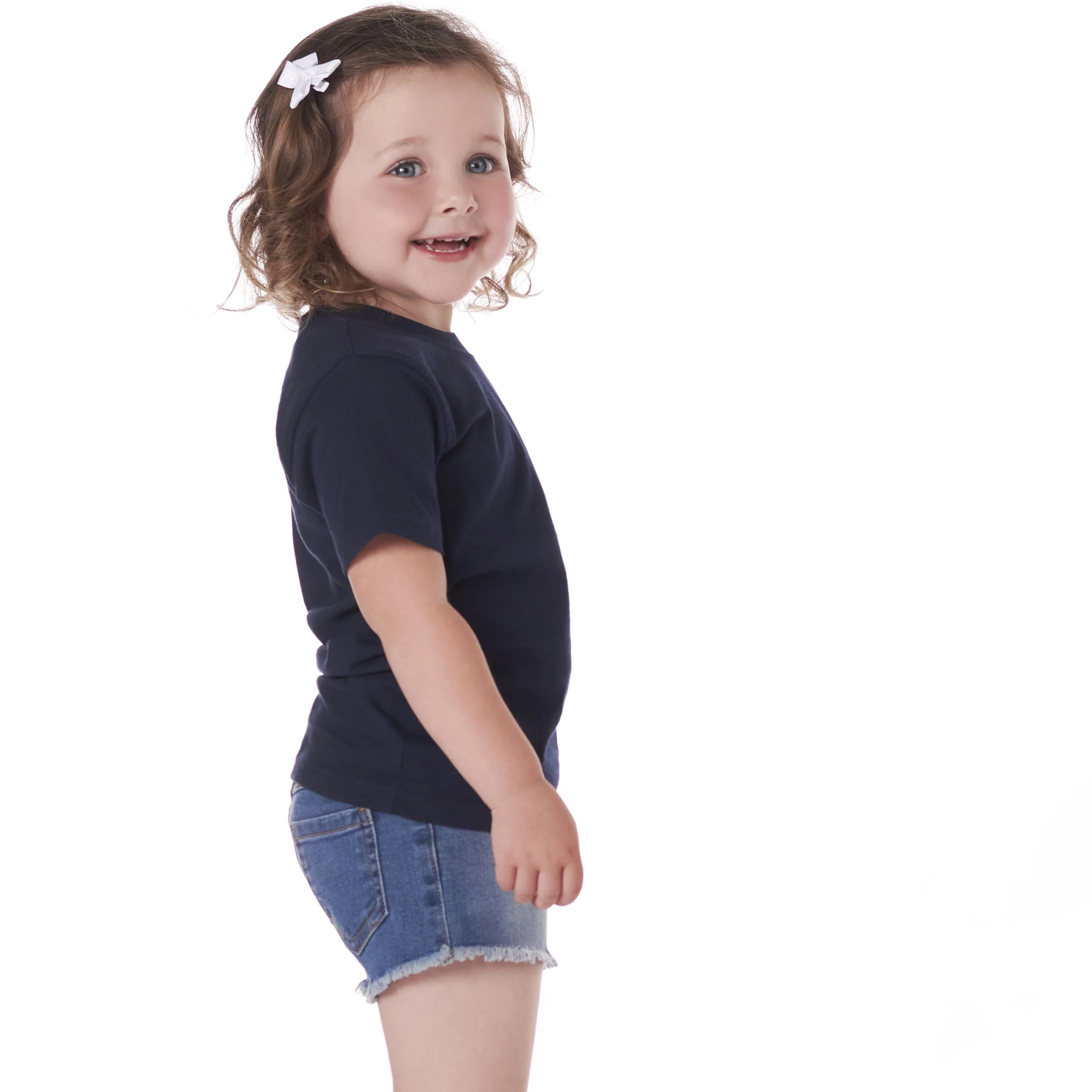 5-Pack Infant & Toddler Navy Premium Short Sleeve Tees - Image 3