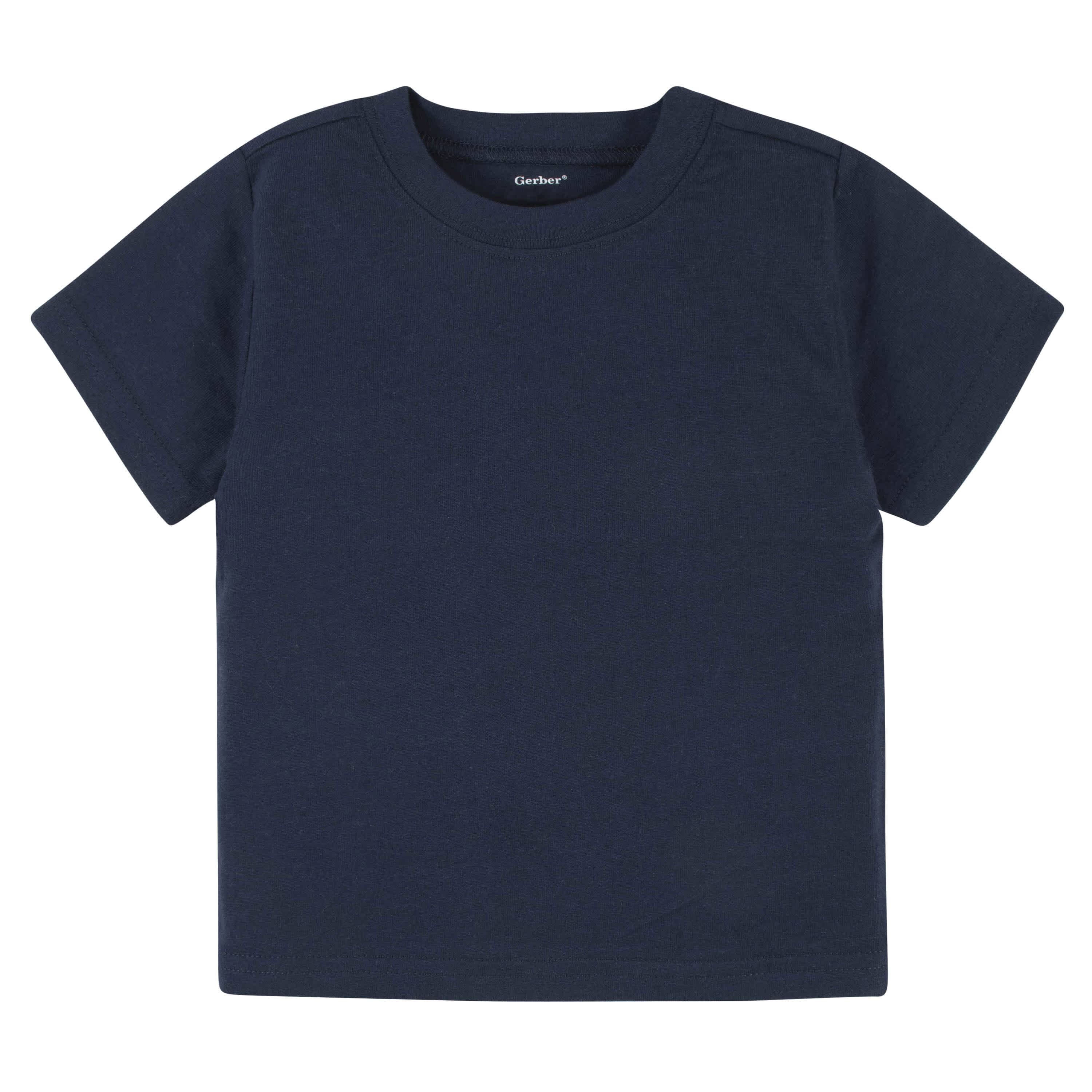 5-Pack Infant & Toddler Navy Premium Short Sleeve Tees - Image 5