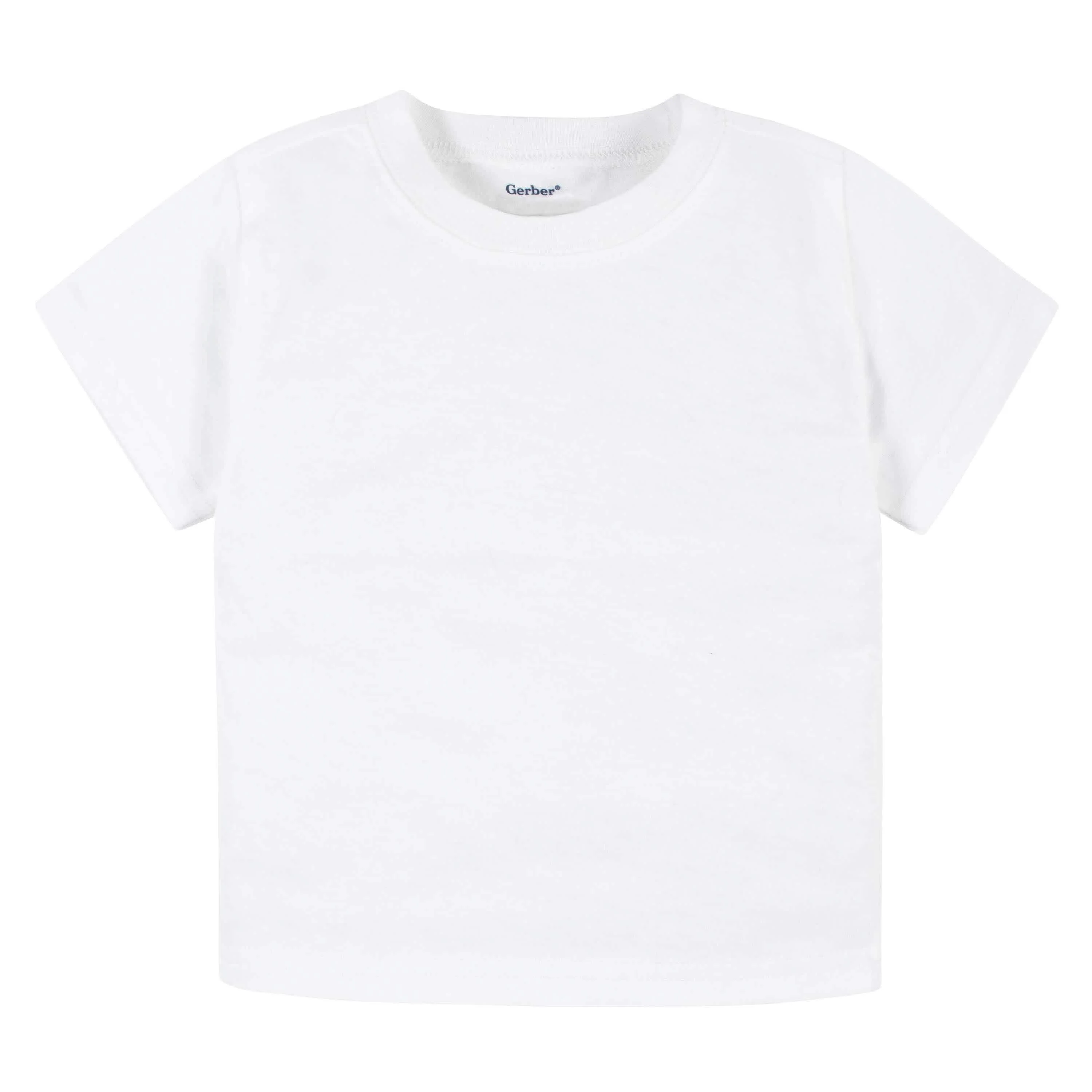 5-Pack Infant & Toddler White Premium Short Sleeve Tees - Image 5