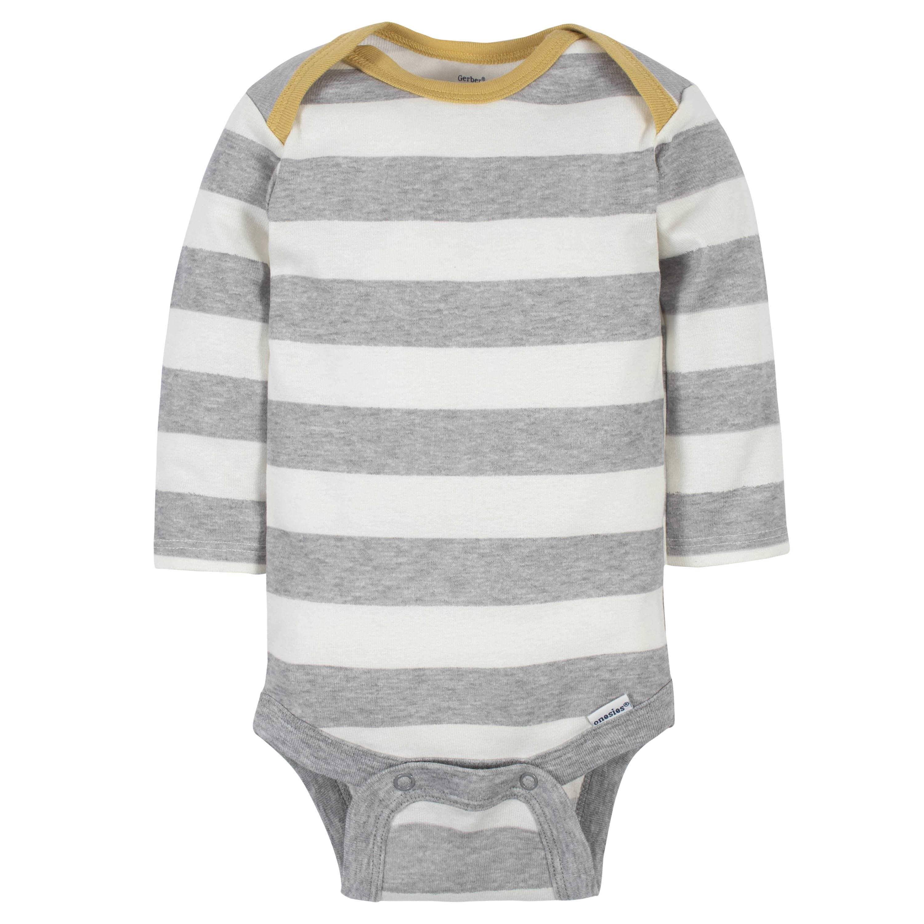 6-Pack Baby Boys Dinosaur Long Sleeve Onesies® Bodysuits - Image 3