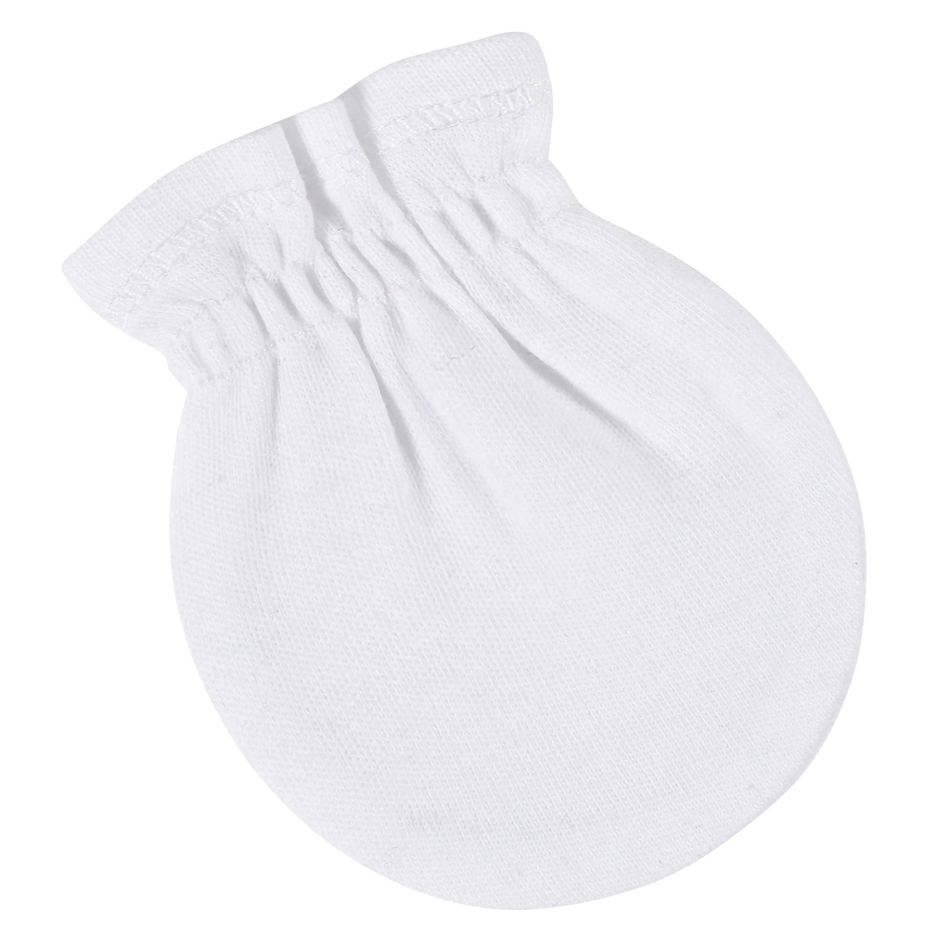 8-Pack Baby Neutral White No Scratch Mittens - Image 3