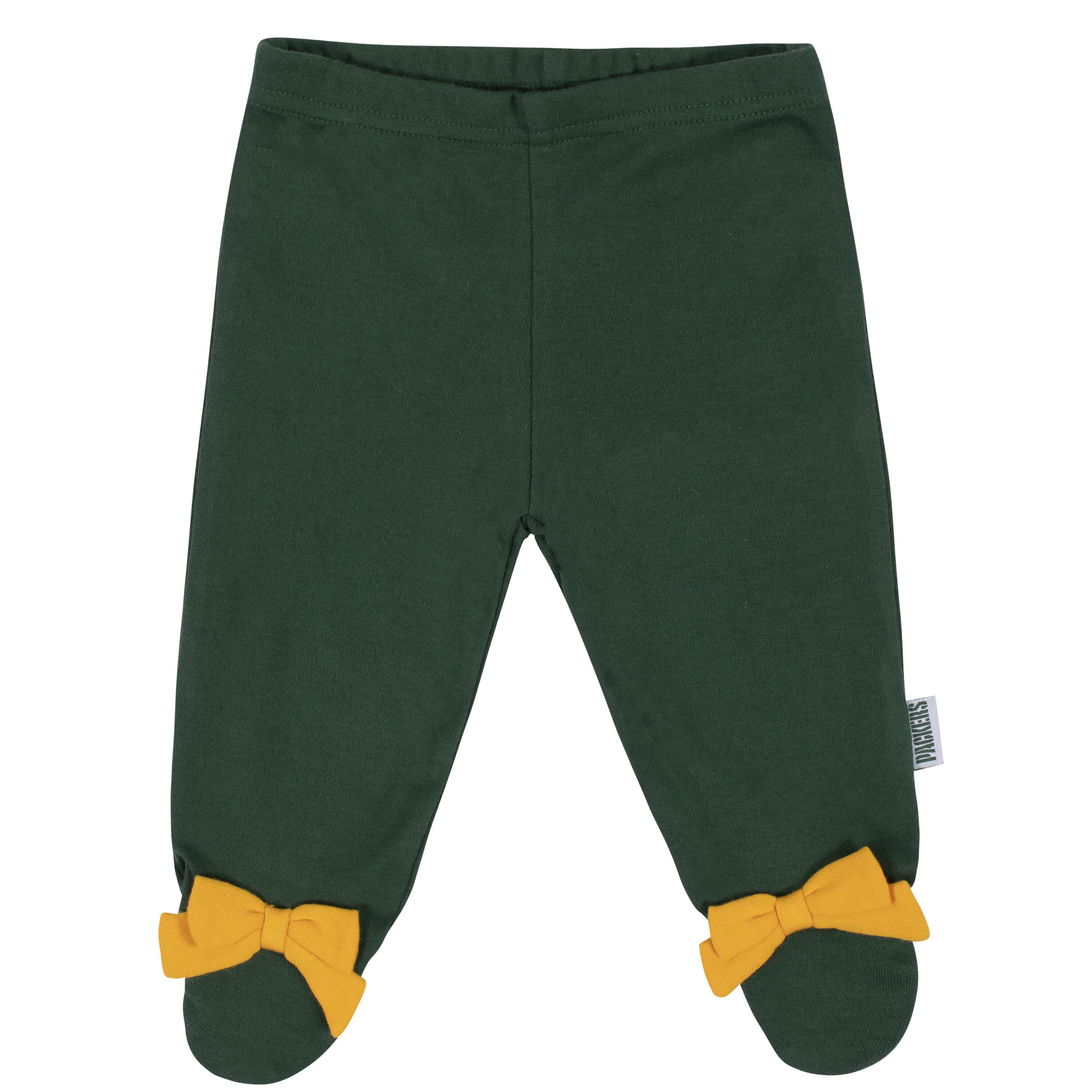 3-Piece Baby Girls Green Bay Packers Bodysuit, Footed Pant, and Cap Set - Image 3