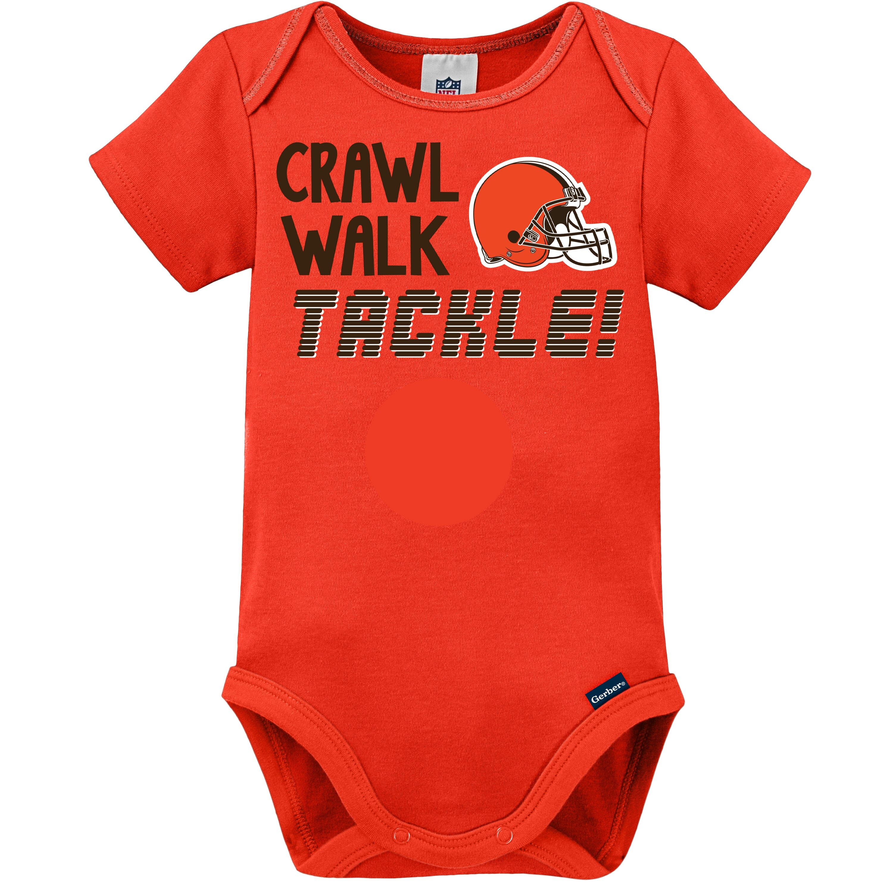 3-Pack Baby Boys Browns Short Sleeve Bodysuits - Image 4