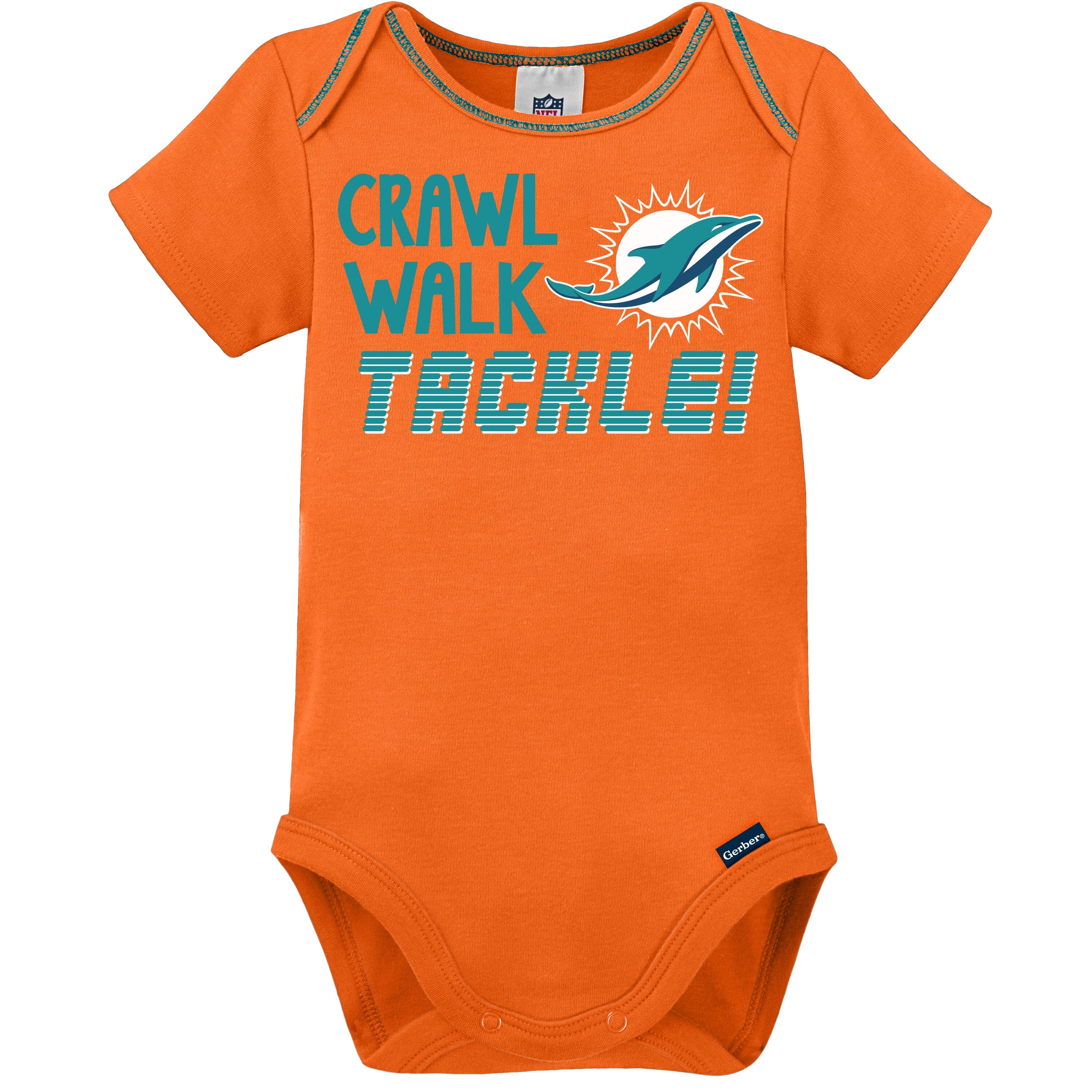 3-Pack Baby Boys Dolphins Short Sleeve Bodysuits - Image 4