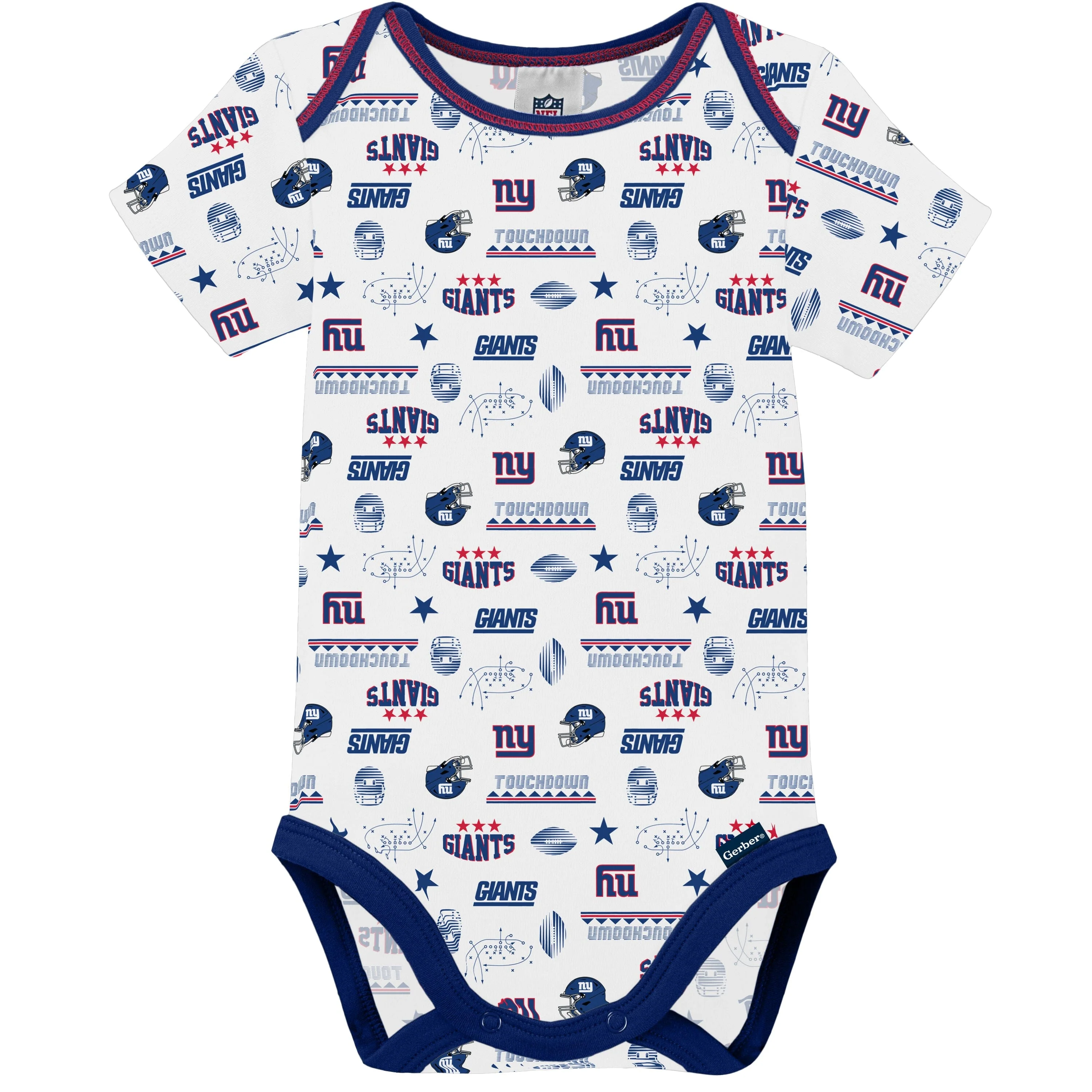 3-Pack Baby Boys Giants Short Sleeve Bodysuits - Image 3