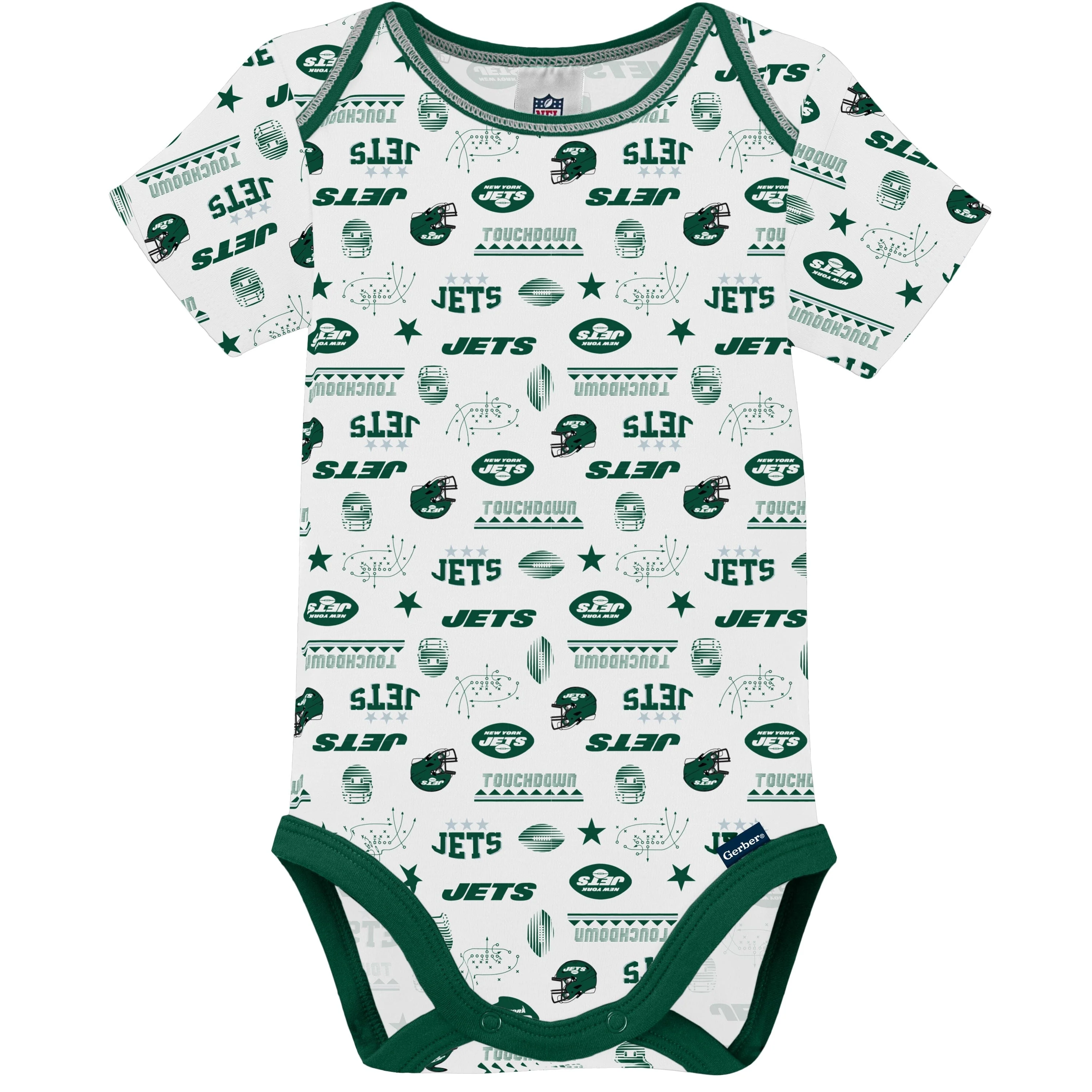 3-Pack Baby Boys Jets Short Sleeve Bodysuits - Image 3
