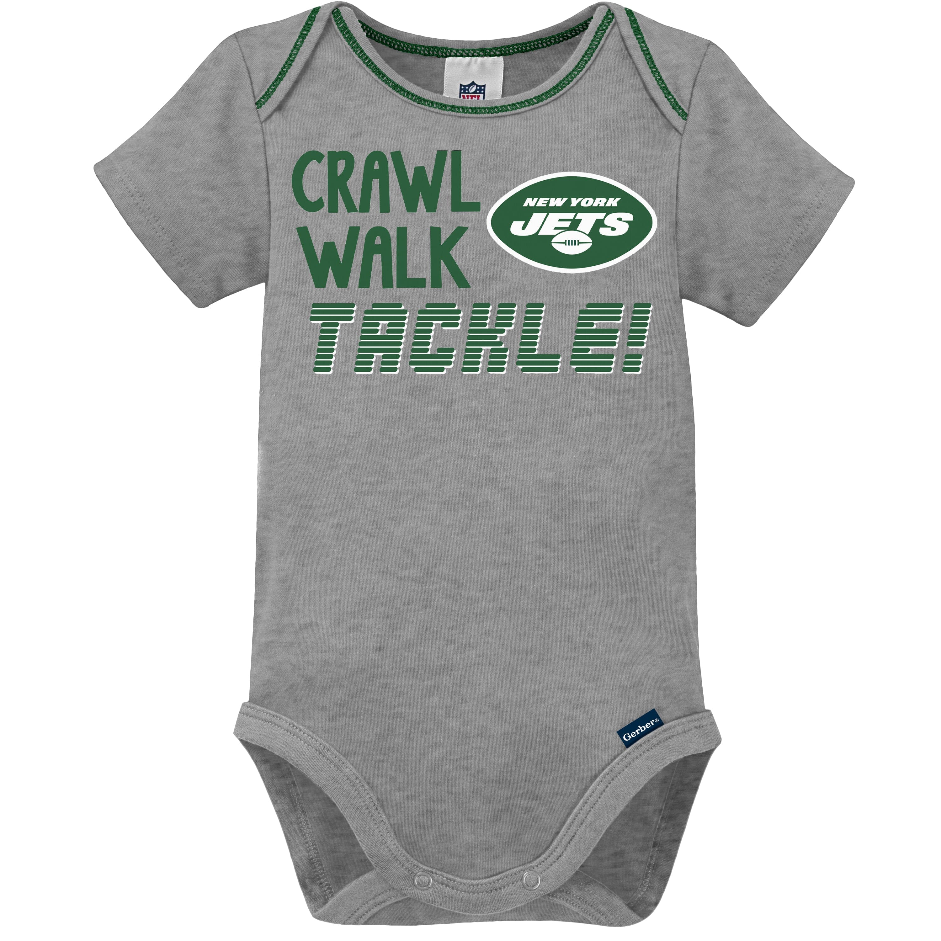 3-Pack Baby Boys Jets Short Sleeve Bodysuits - Image 4