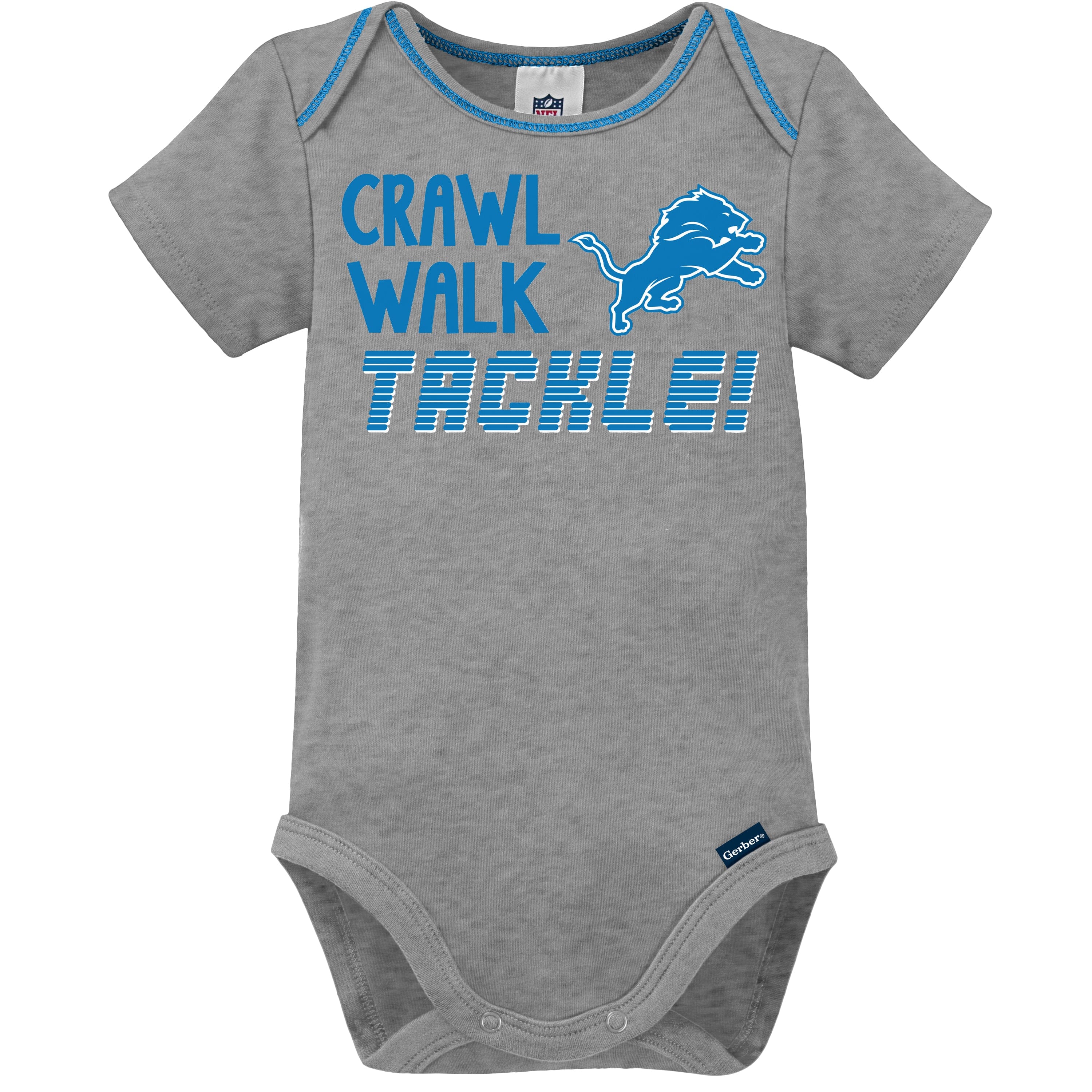 3-Pack Baby Boys Lions Short Sleeve Bodysuits - Image 4